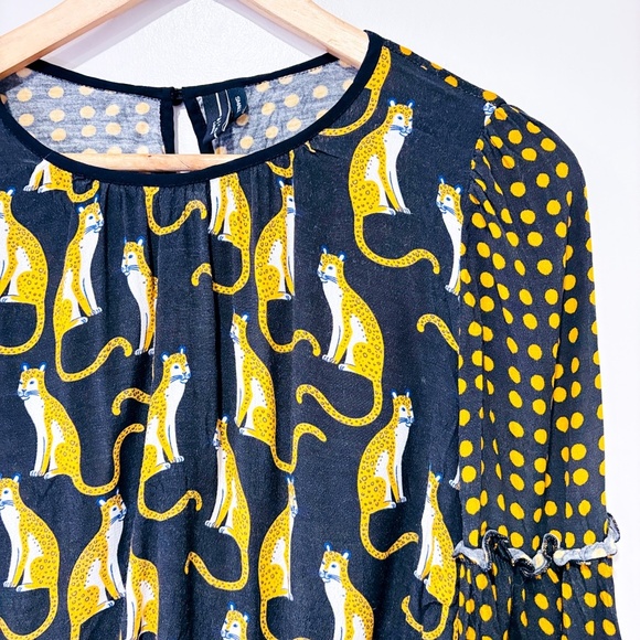 BL-NK LONDON Black top with tigers - Picture 3 of 8